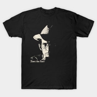 Portarit Retro Townes Van Zandt T-Shirt